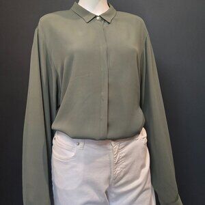 Rosso35 Hidden Button Down - Size XL